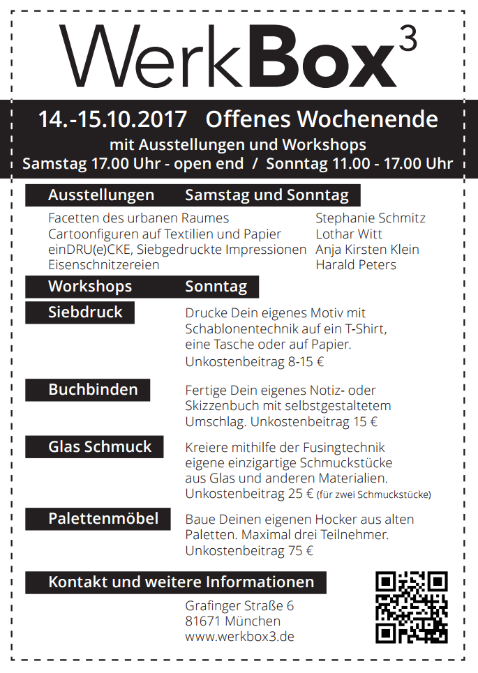 Werkbox3 München - Offenes Wochenende 2017