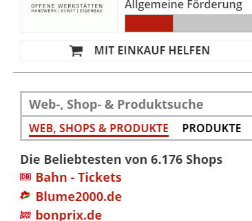 Spenden Online-Shop offene Werkstatt München